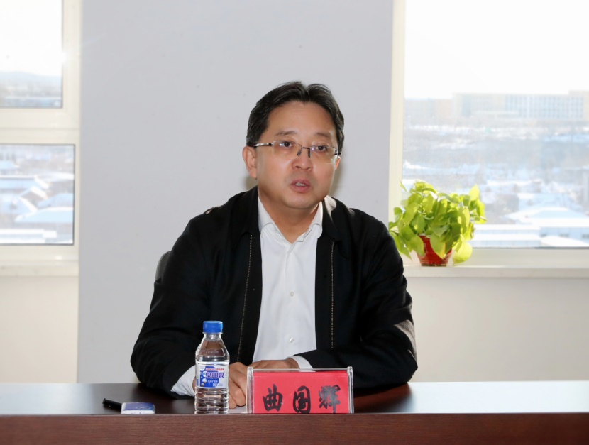 长春净月高新区党工委副书记管委会主任曲国辉一行到亚泰集团调研指导